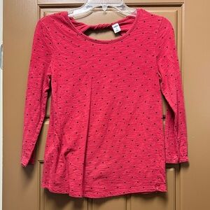 Old Navy Red Top with Dark Dots